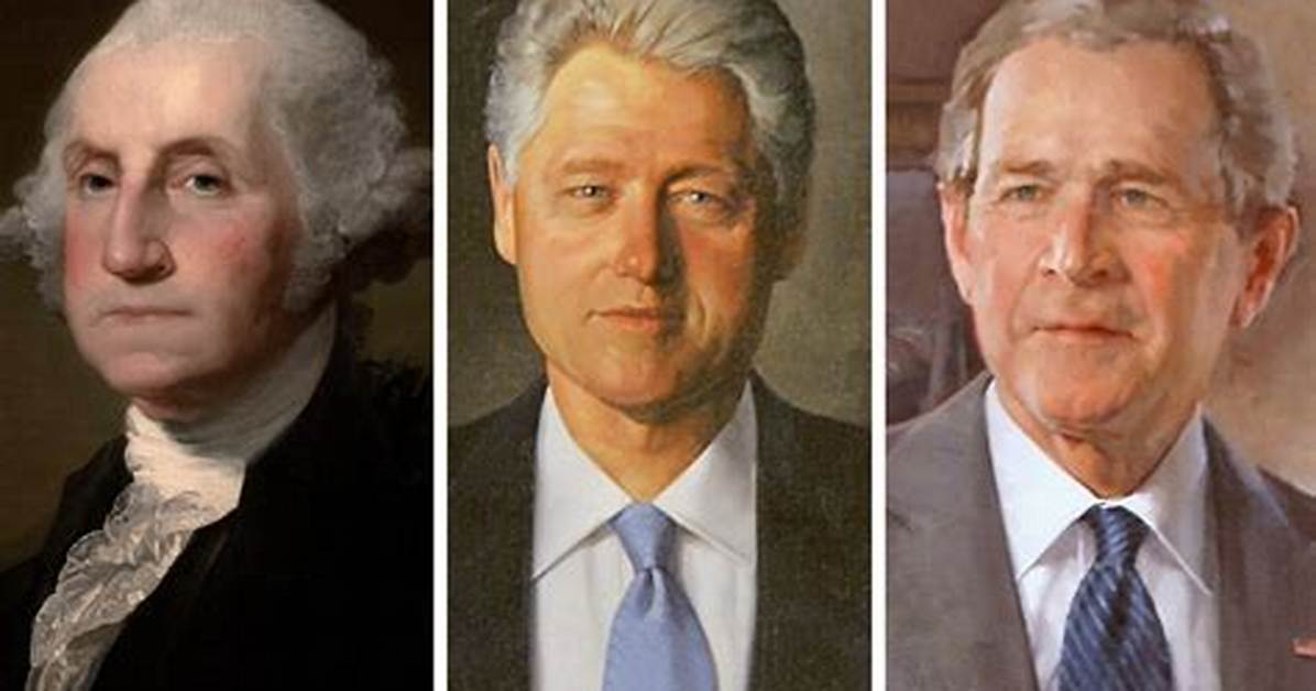 The Official Portrait Gallery Visualizing All 45 Men Who Led The