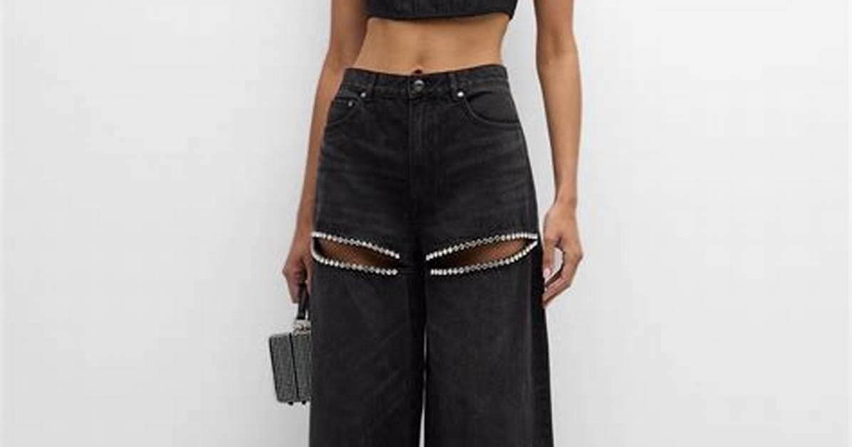 The Rise of the Crystal Folded Denim Skirt How Y2K Runway Glam