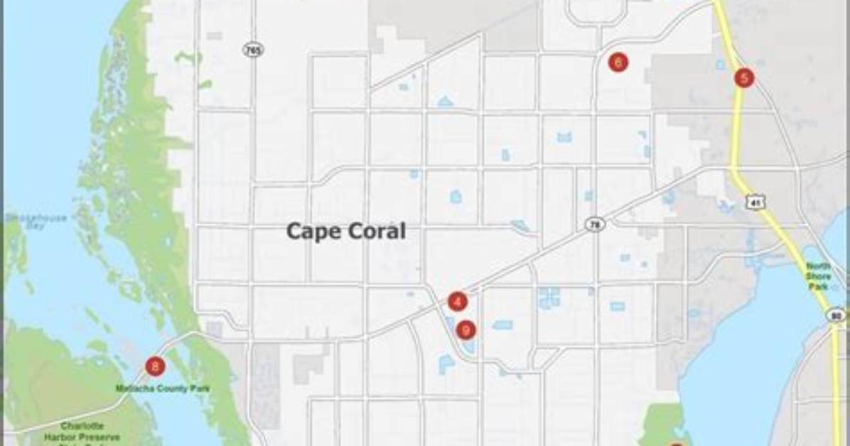 The Ultimate Cape Coral Map Guide Neighborhoods Canal Access Waterfront Dining And