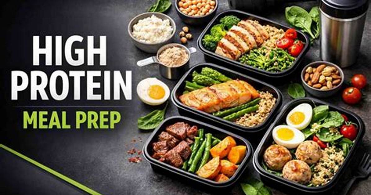 The Ultimate High Protein Meal Prep Playbook 17 Easy Lunches to Build Muscle And