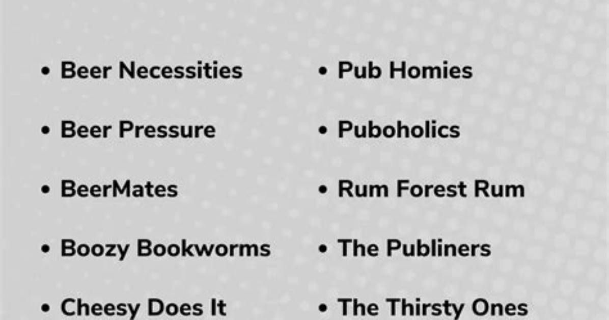 The Ultimate Pub Trivia Team Name Guide 200 Ideas for Every Genre And