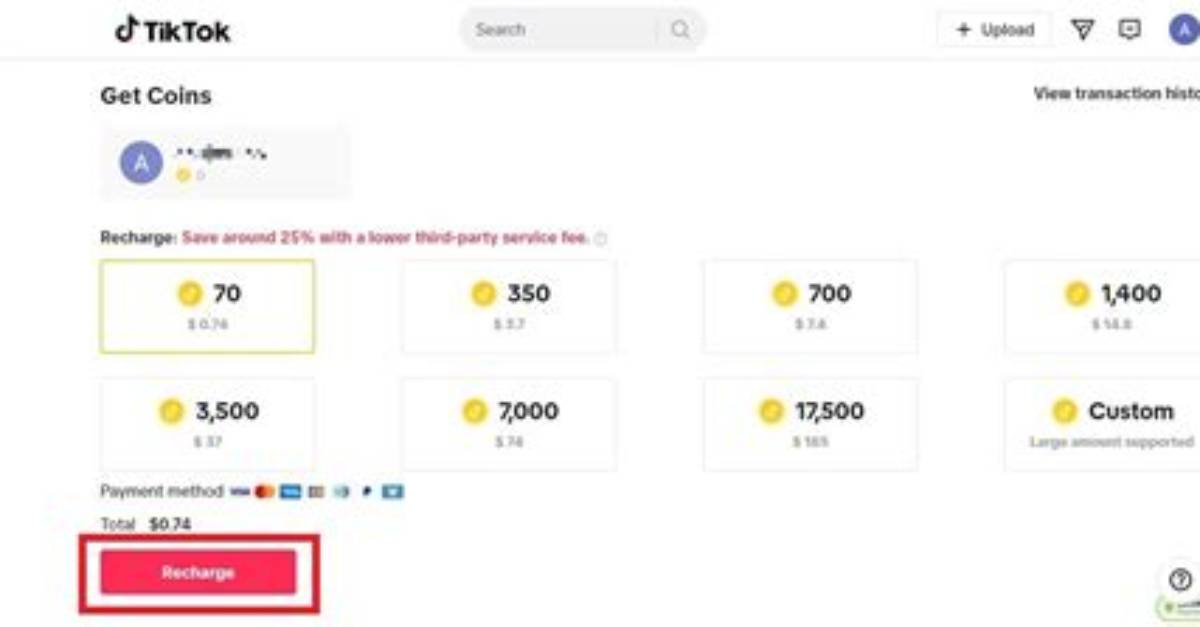 Tiktok Coin Price Comparison App vs Web