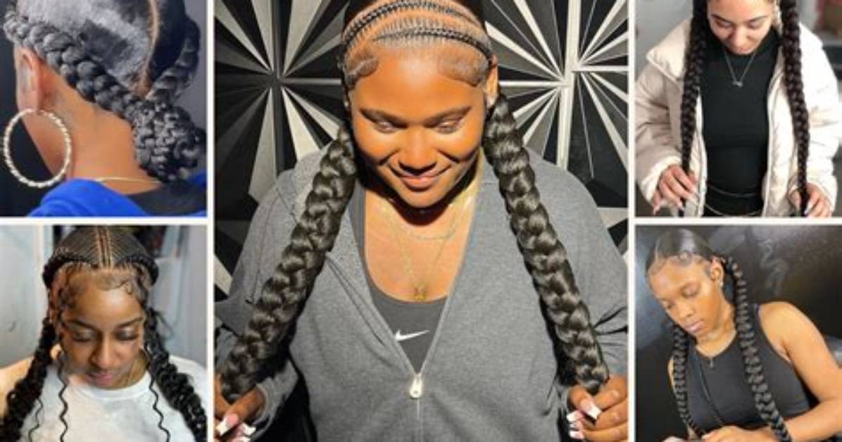 Two French Braids Transformation Visual Guide to Achieving Salon