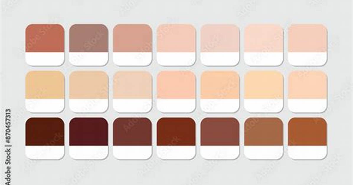 Visual Swatch Guide Accurate Skin Color Hex Codes For