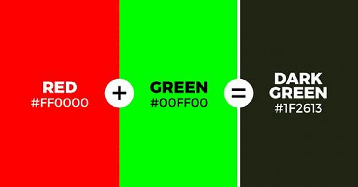 What Color Does Red and Green Make the Complete Artist And