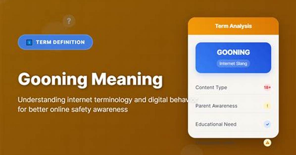 What Does Gooning Actually Mean Separating Internet Slang Science And