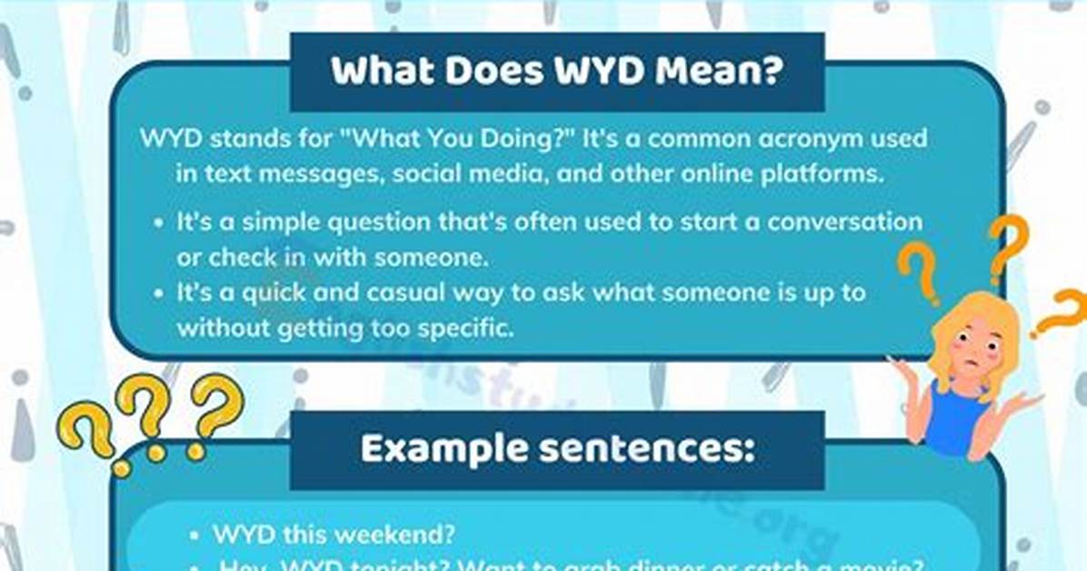 What Does Wyd Really Mean the Hidden Subtext Behind That Late