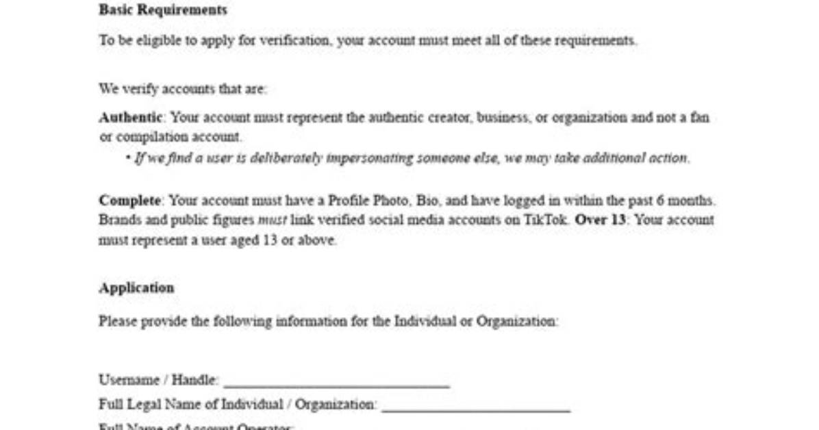 What Tiktok Actually Requires Accepted Documents and Selfie Checks for Age