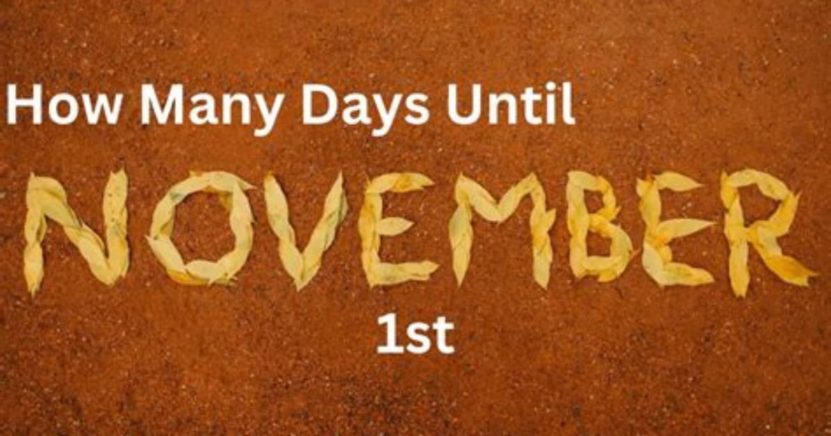 Why Everyone Is Counting Down to November 1 the Sudden Shift