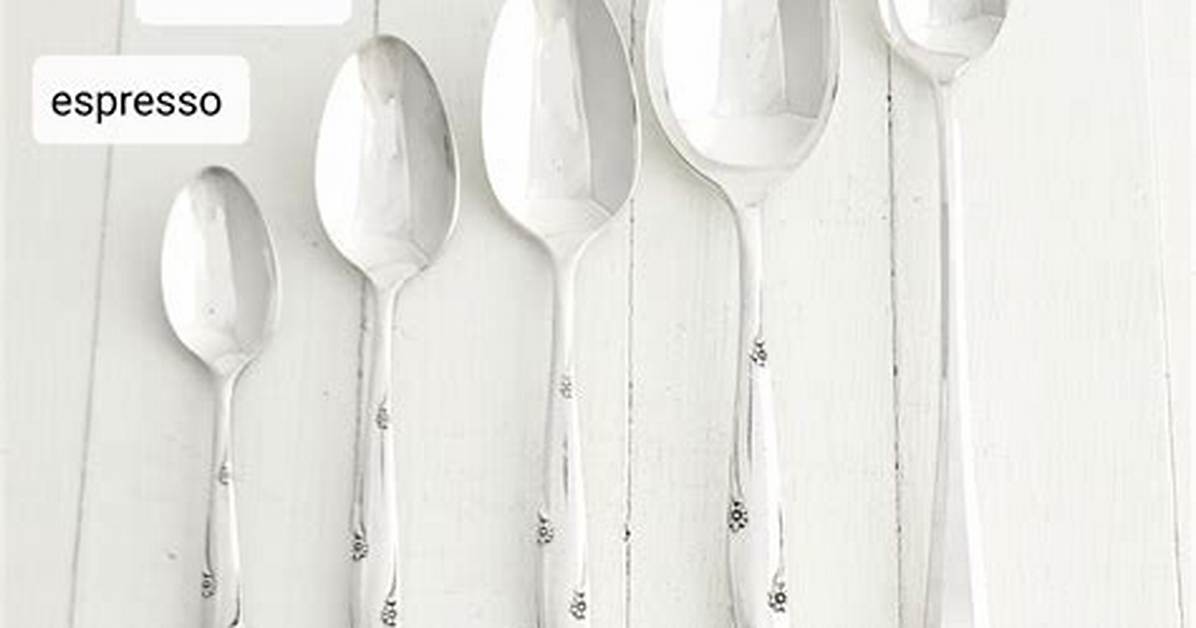 Why Your Tableware Teaspoon Is