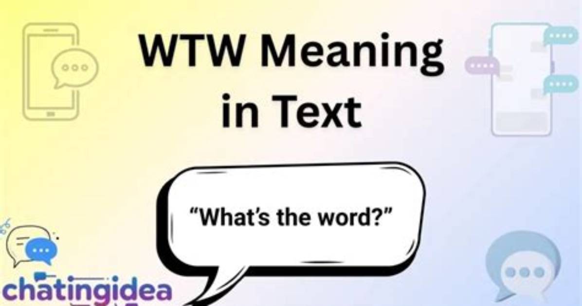 Wtw Meaning Decoded Real Text Message Screenshots and Exactly How People Use It On