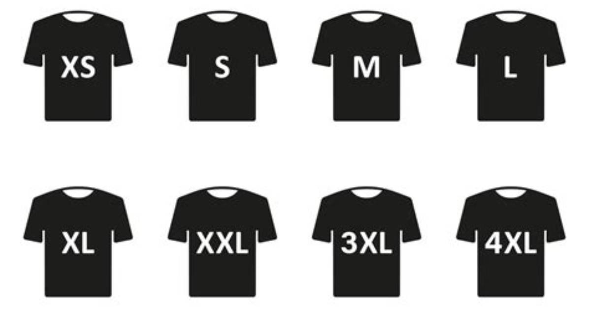 Xxxxl Size Visual Comparison How 4Xl Actually Measures Across