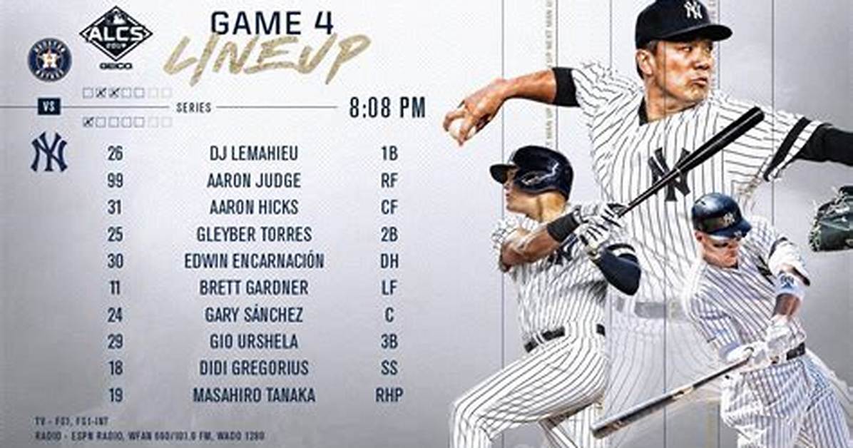 Yankees Starting Lineup Today Faq Pitchers Batting Order and How To